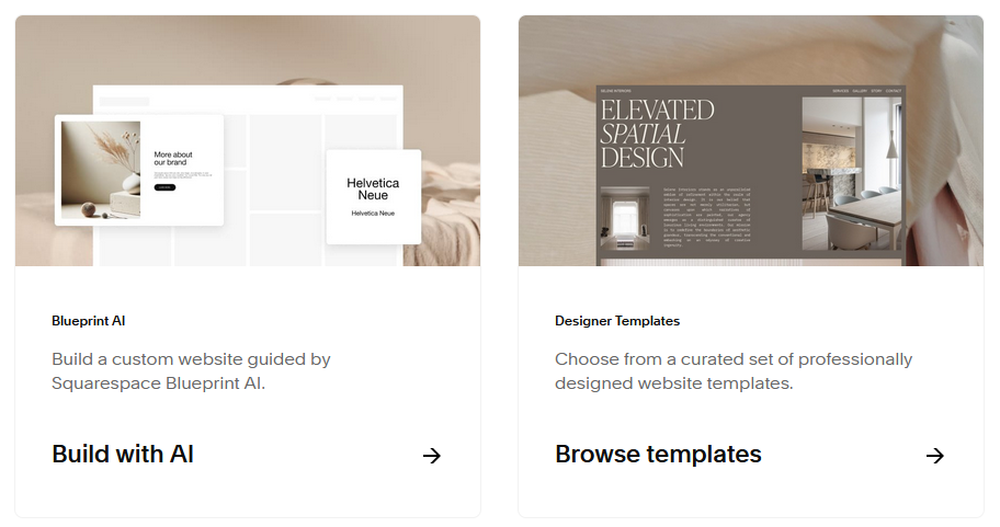 Beginnen met Squarespace